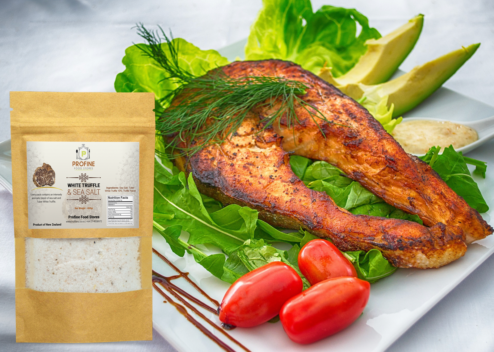 Tuber White Truffle Sea Salt 400g ECO Pack - Image 3
