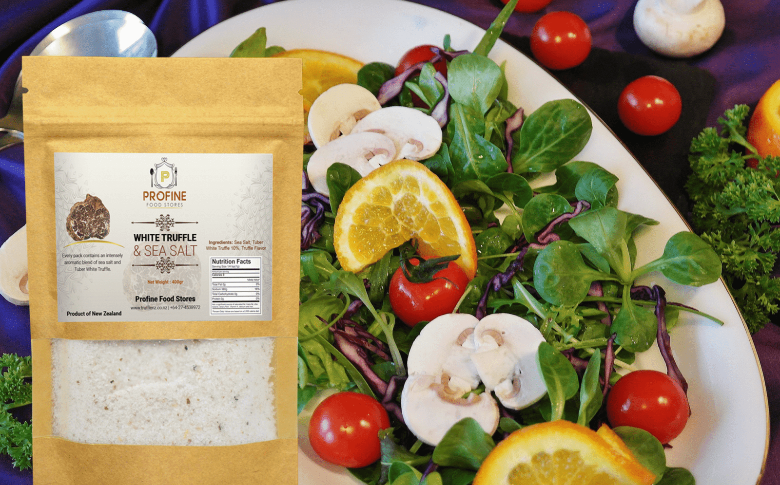 Tuber White Truffle Sea Salt 400g ECO Pack - Image 2