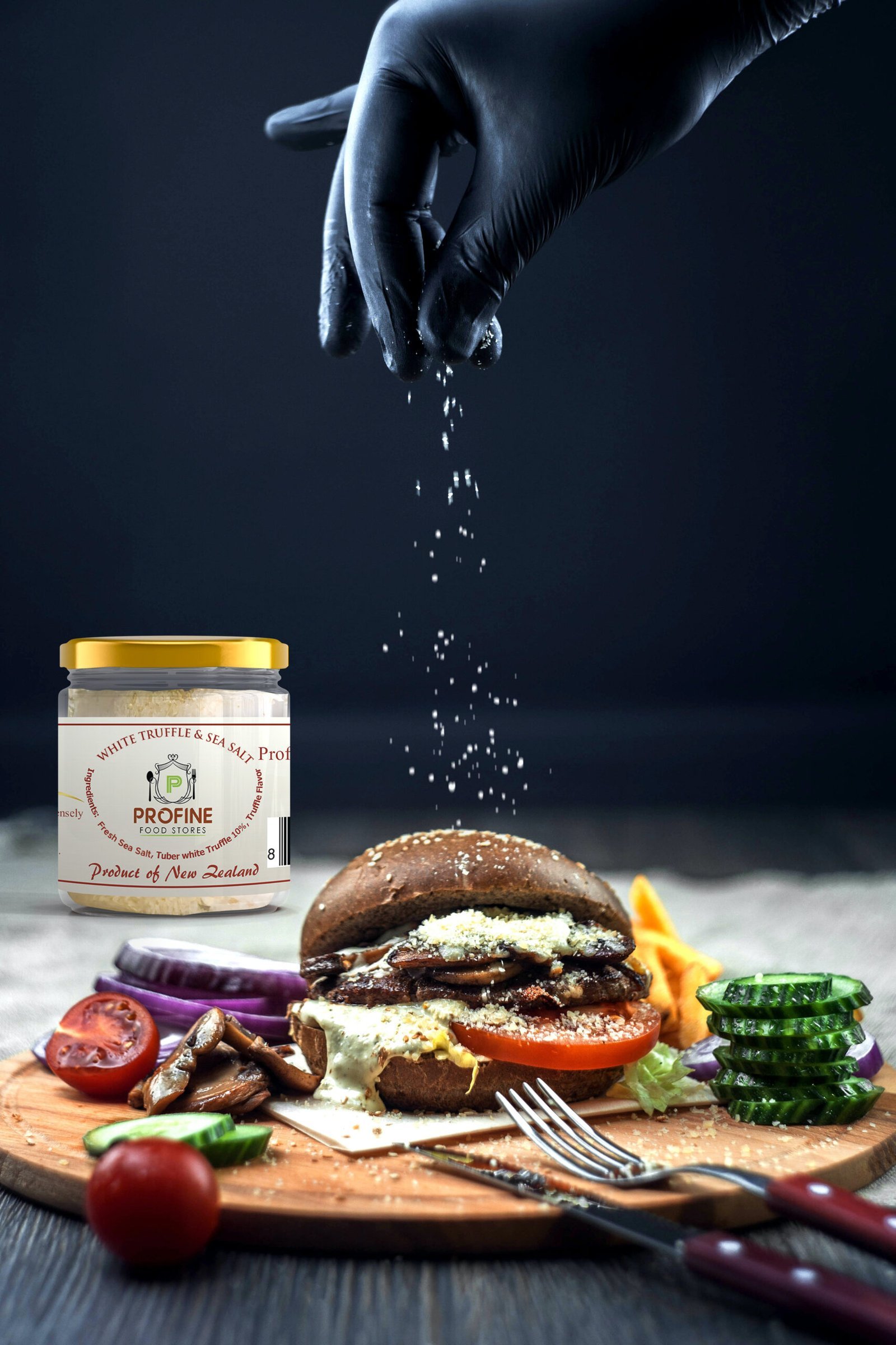Food Xtreme Bundle as Black Truffle Oil 100 cc , White Truffle Oil 100 CC , Black Truffle Salt , White Truffle Salt glass , Black Truffle Powder glass jar - Image 7